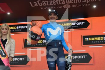 2019-05-14 - Richard Carapaz podio vittoria quarta tappa - GIRO D'ITALIA 2019 - 4° TAPPA - ORBETELLO - FRASCATI - GIRO D'ITALIA - CYCLING